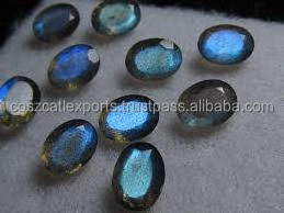 Labradorite natural Stone oval cabochon jewelry beads fire Blue Flash Gemstone