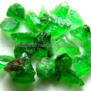 Material Stones Green Garnet Gemstone Rough Raw