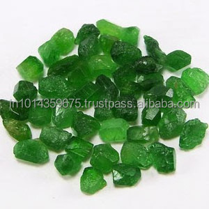 Material Stones Green Garnet Gemstone Rough Raw