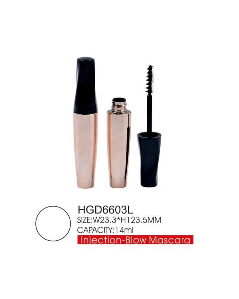 Gradual changing rose gold round custom empty tube mascara for packing