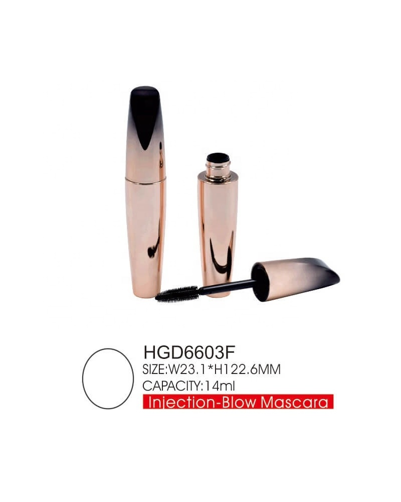 Gradual changing rose gold round custom empty tube mascara for packing