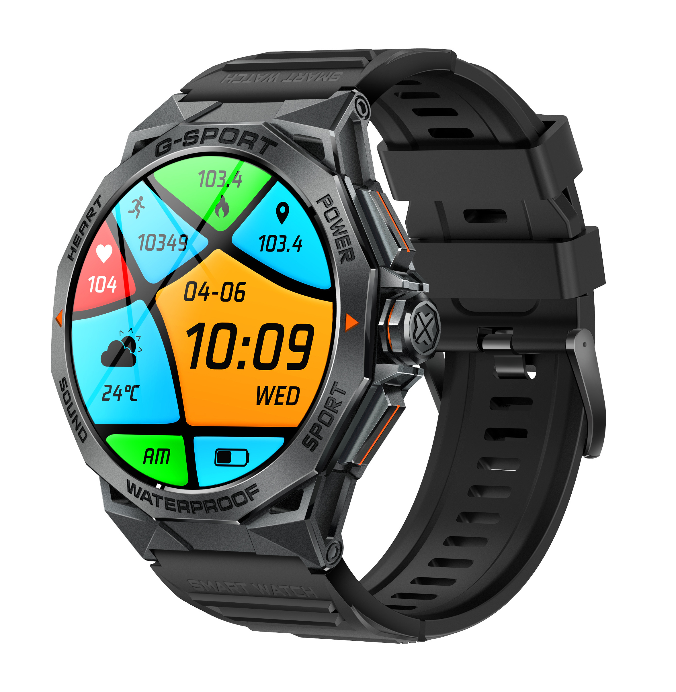 GAOKE K62 smartwatch Amoled big display men ladies mal fitness tracker sports IP68 waterproof rugged smart watch made in china