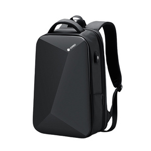 COTECi 15.6 Inch EVA Hard Shell Expansion Backpack Anti-Theft Business Travel Bag with USB Charging and Zipper Closure