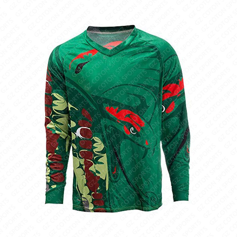 Custom Made Blank Downhill Motocross Jersey Long Sleeve Team Mountain Bike Motorcycle MTB Shirt Cycling Jersey