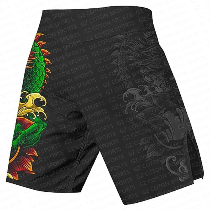 Custom men sublimation durable MMA  BJJ Shorts Men UFC Grappling Fight Shorts for Boxing Kickboxing Muay Thai Training Workout