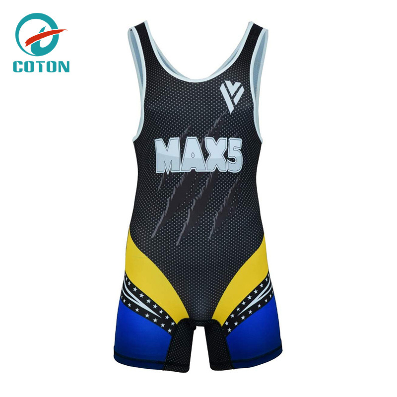 Best sale made in China wrestling singlet for men