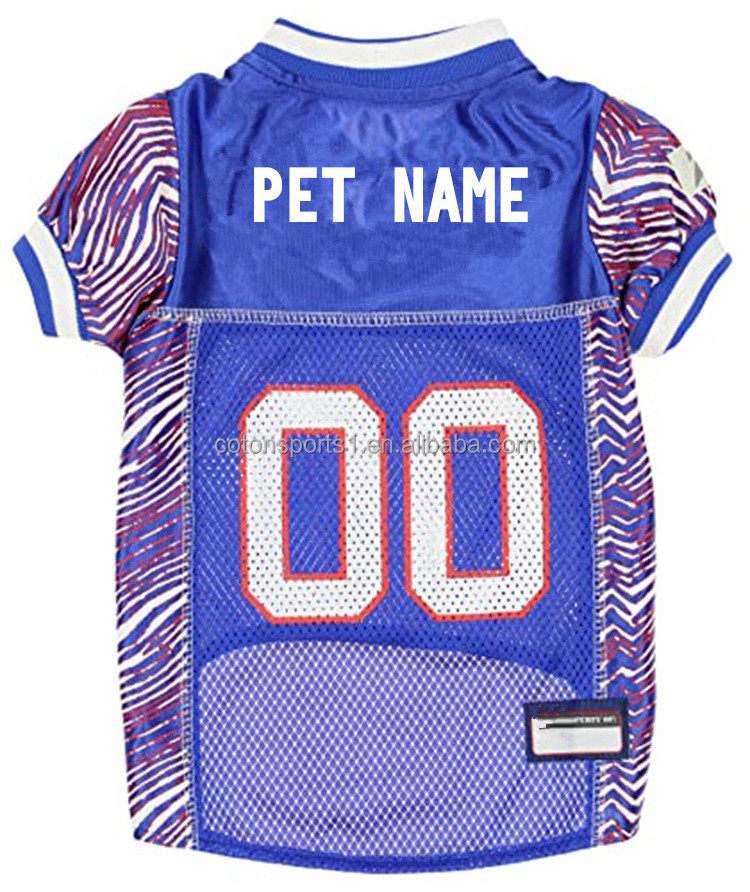 OEM sublimation design costume pet football jersey luxury dog clothes summer cool shirt pet apparel