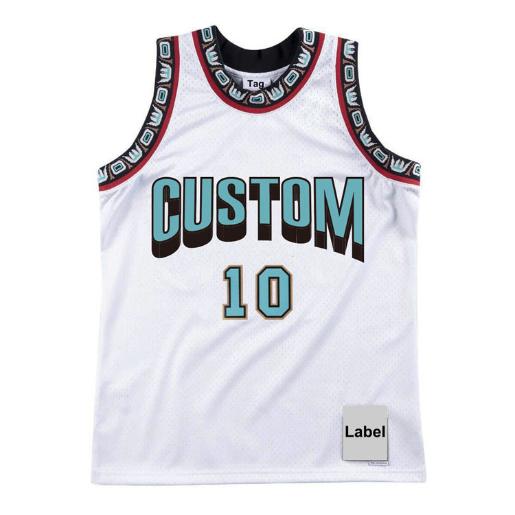 high quality low MOQ Embroidery Sublimation Printing philippines nets Blank Mesh fabric Reversible basketball jersey