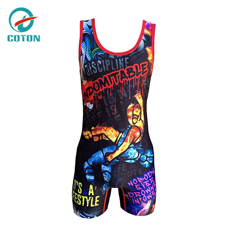 Best sale made in China wrestling singlet for men