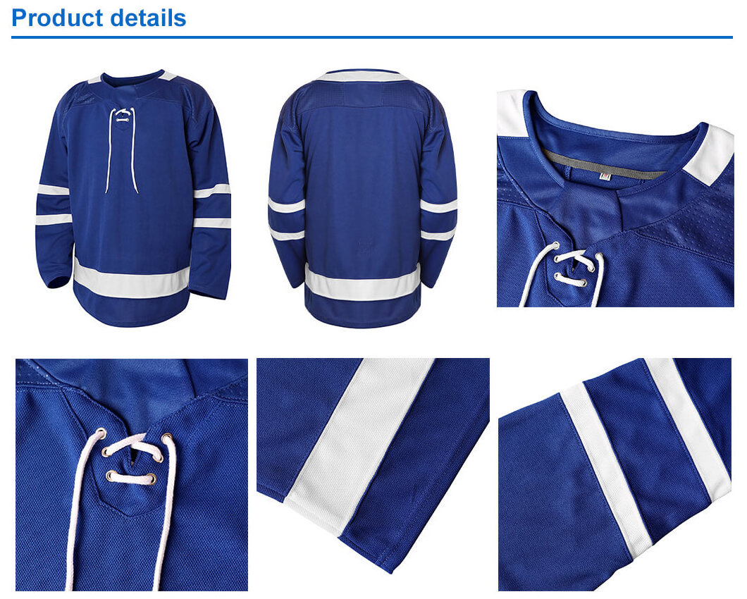 Wholesale Blank Practice Sublimation Tackle Twill Sports Wear Men's Hockey Practice Jerseys