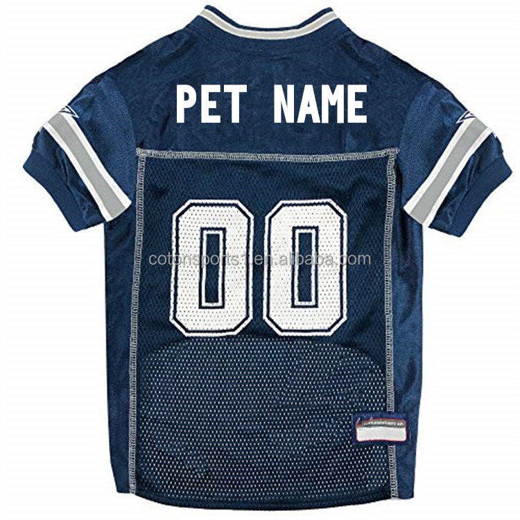 OEM sublimation design costume pet football jersey luxury dog clothes summer cool shirt pet apparel