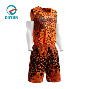 Direct Factory Sublimated Blank basketball uniform black and orange vintage gray basketball shirts jersey