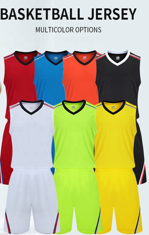 Breathable yellow japan Embroidery Digital sportswear Reversible Mesh fabric basketball jersey uniform