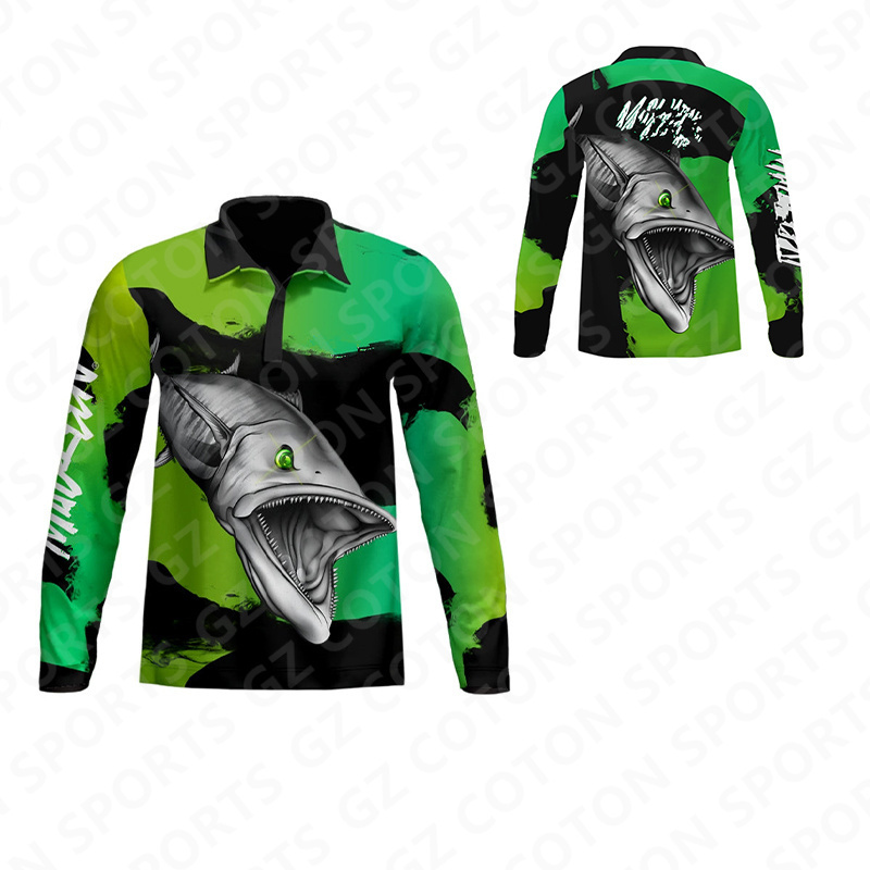 2023 Hot Sale High Quality Breathable Tournament Fishing Jerseys men blank fishing shirts