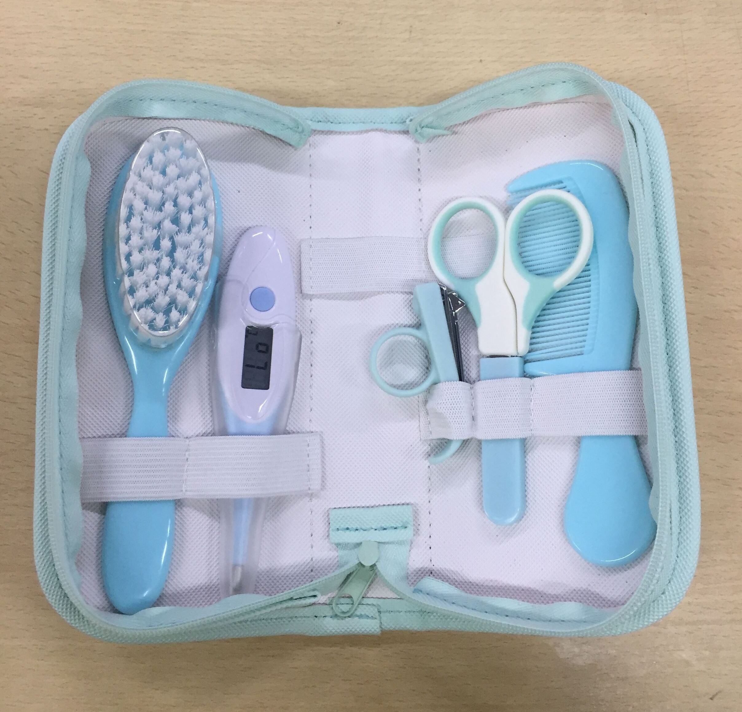 Baby safety grooming kit, Newborn nursery Healthcare set with thermometer