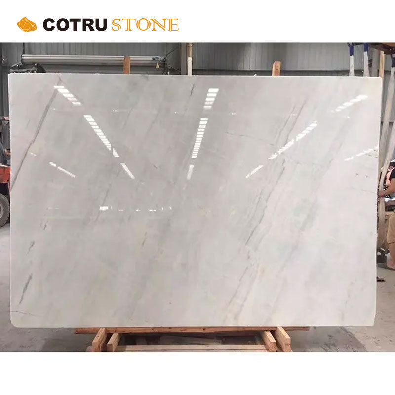 Decoration White Marble Stone Thin Wall Panel Size 24 inch custom natural  carrara white floor marble slab tile Stone