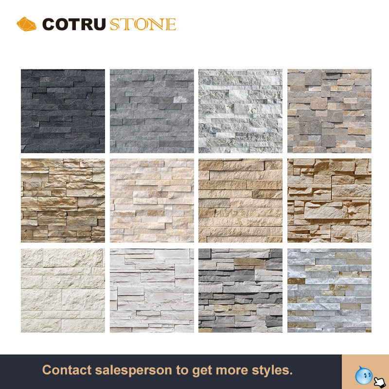 Factory Price  White Culture Stone Panels  Natural  Stone Veneer Slate Stone For Wall Cladding