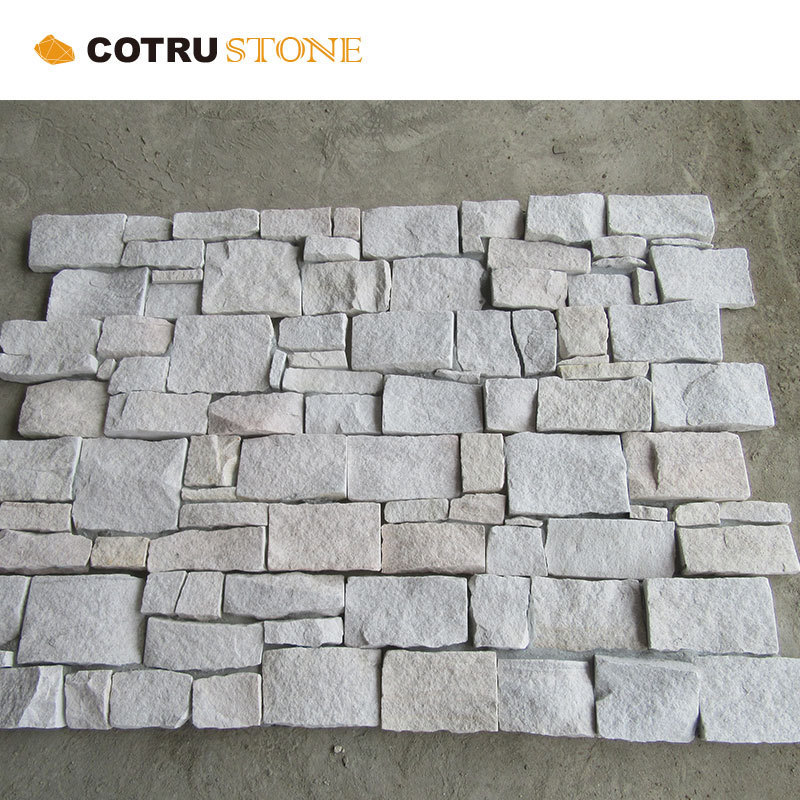 Exterior Natural Yellow beige white Slate Rock Natural Wall Limestone Stone Panels With Cement