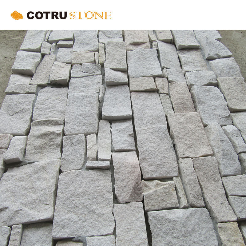 Exterior Natural Yellow beige white Slate Rock Natural Wall Limestone Stone Panels With Cement