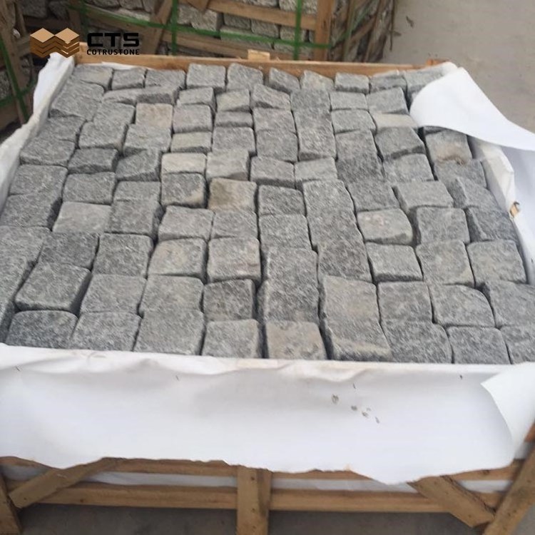 Trumble Face 10x10x10 China Grey Walkway Black Granite Cube Stone Driveway Cobblestone Customized Price