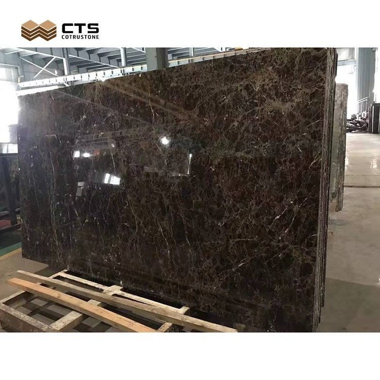 High Quality China Marron Dark Brown Emperador Slab Decorative Marble Stones Stairs Floor Tiles