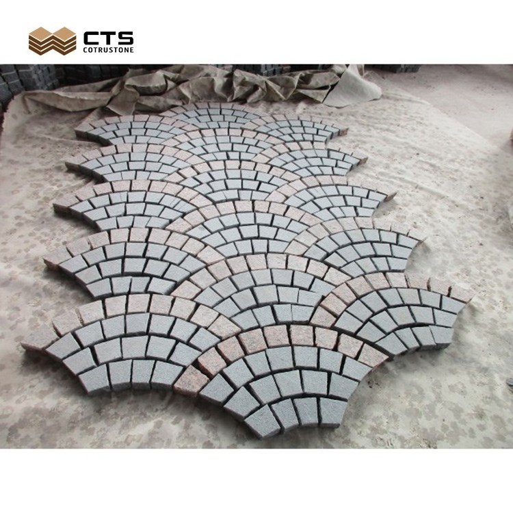 Natural Granite G562 G654 Cobble Stone Mat