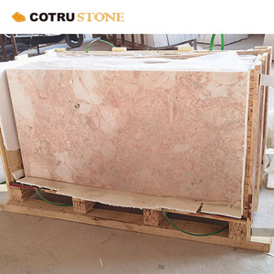 Cream Rose Pink Marble Tiles Soft Fancy Color Light Pink Bianco Nature  marble Slabs