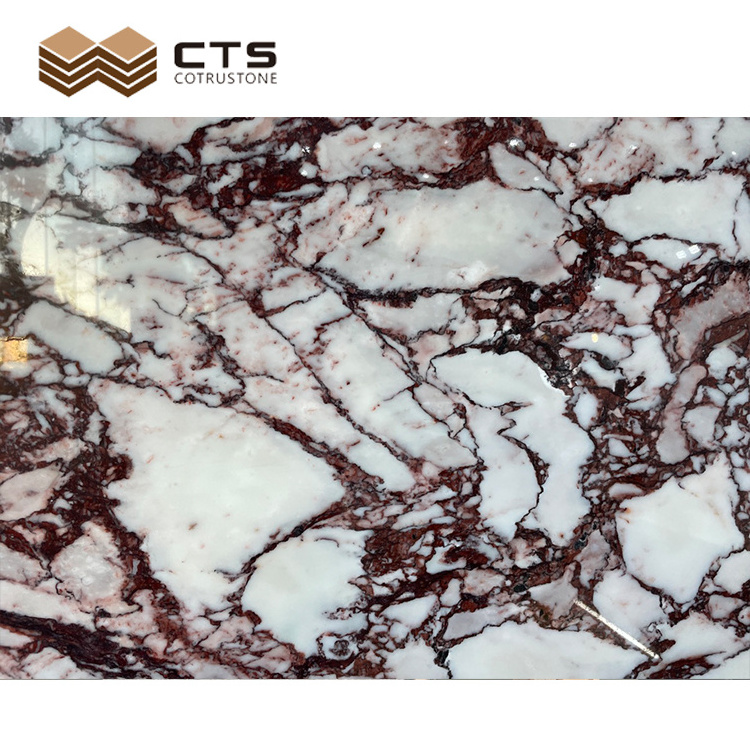 High-Quality Wholesale Glossiness Bvlgari Calacatta Viola Natural Luxury Marble Slab Full Of Texture