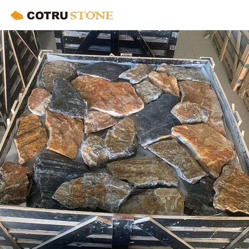 High grade fine Natural Stone limestone outdoor blue slate limestone wall cladding exterior slate floor tiles limestone