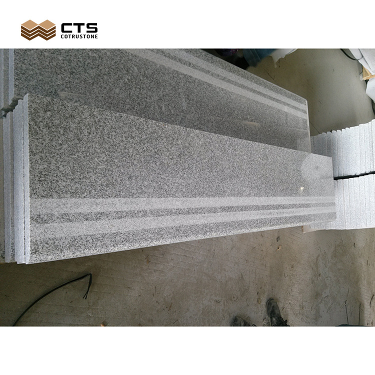 Anti  Slip Gray G603 Stone Nose Granite Stair , Cheap Garden G603 Granite Step Stone