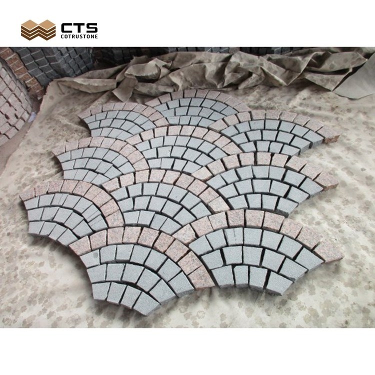 Natural Granite G562 G654 Cobble Stone Mat