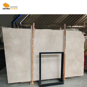 Spain Natural Stone Slab Crema Marfil Beige Marble Wall Panel For Interior Tiles Bathroom And Kitchen Floor Wall Applications