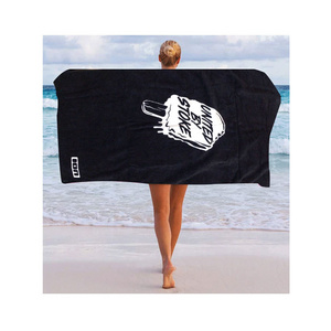 Factory Wholesale Cotton Blend Beach Towel Custom Logo High Quality Portable bath towel Suitable Travel Multipurpose Beach Towel