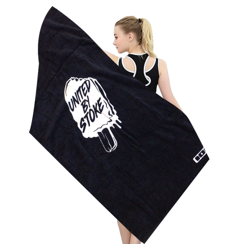 Factory Wholesale Cotton Blend Beach Towel Custom Logo High Quality Portable bath towel Suitable Travel Multipurpose Beach Towel