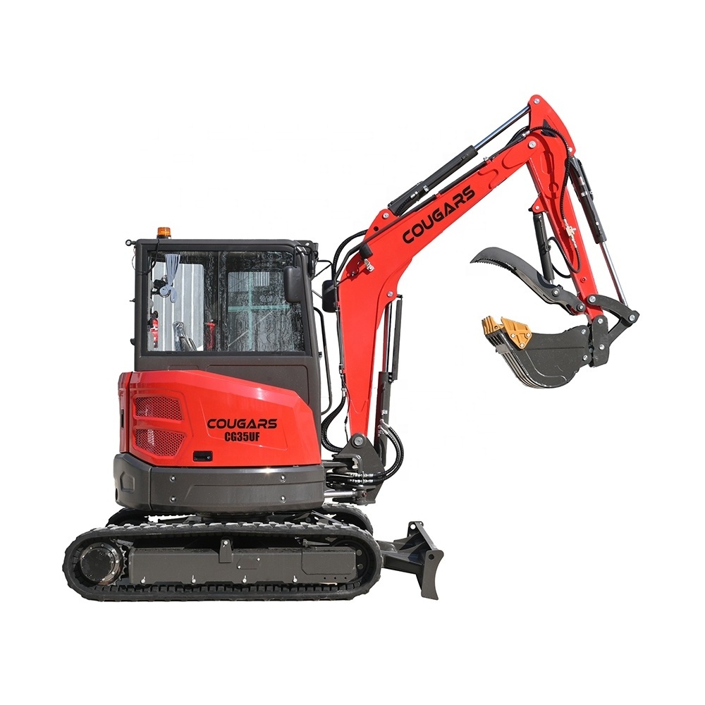 3.5Ton Mini Digger Excavator Machine Diesel Hydraulic Micro Track Hoe Small Crawler Mini Excavator