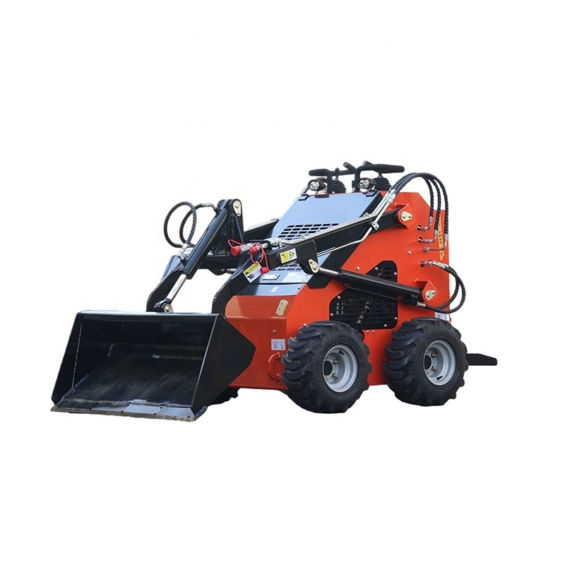 CE EPA China Manufacturer Small Mini Tyre Tires Skid Steer Loader 21Hp 200KG Steer Loader For Hot Sale Skid Loaders Fast