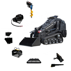 China Cougars Factory New Design Skid Steer Diesel Engine CG827 Mini Skid Steer Loader Grader Attachment Cheap Price