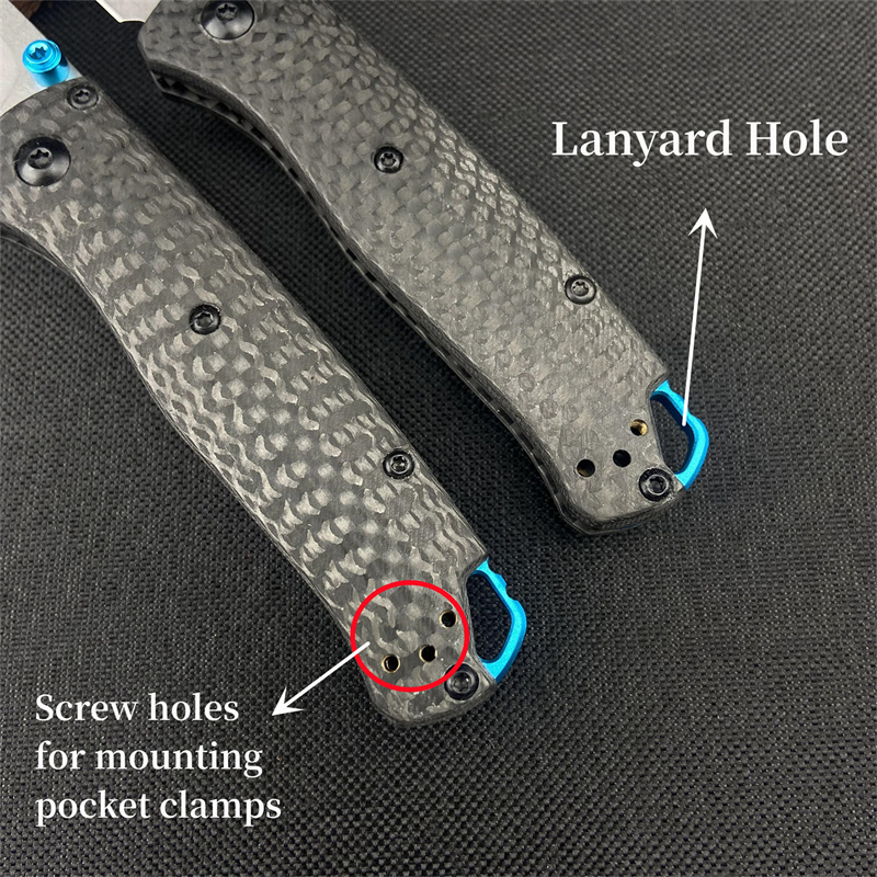 533-3 Mini Bugout Carbon Fiber Handle Pocket Knife Camping Tactical Hunting EDC Folding Knives