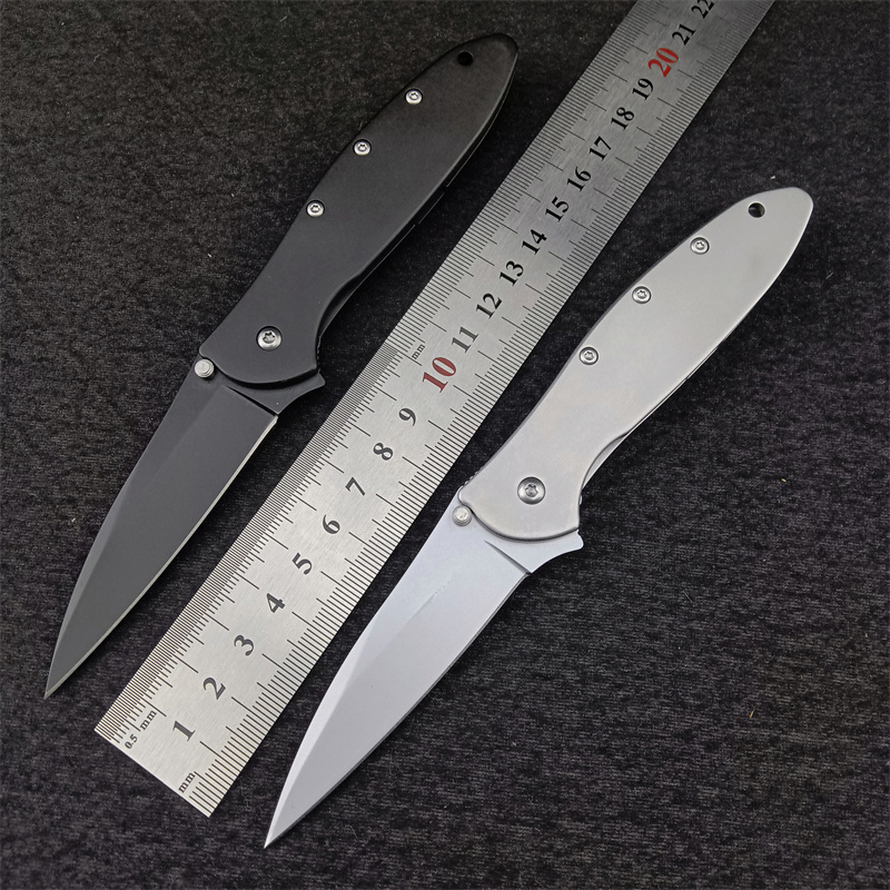 HUAAO Leek 1660 EDC Carbon Steel Handle Folding Pocket Knife Survival Tactical Camping Knives