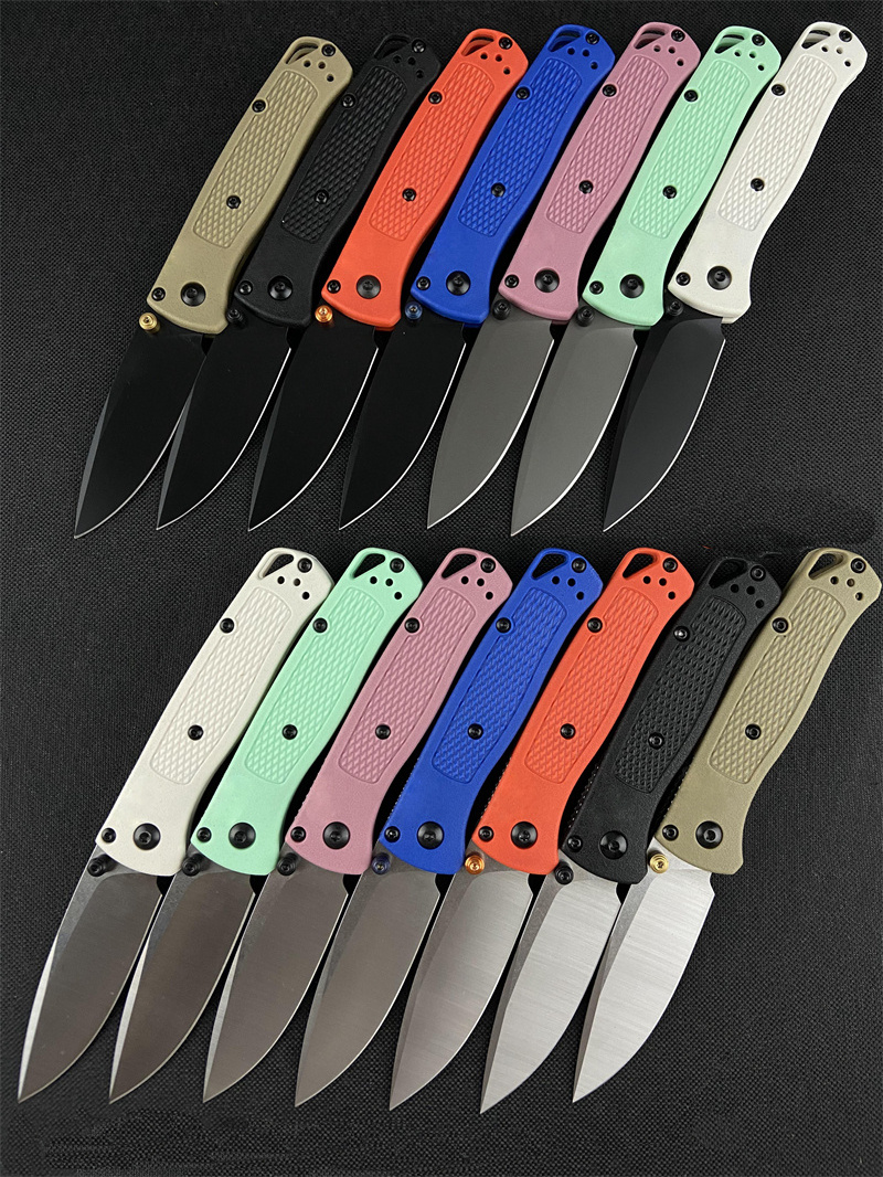 533 Mini Bugout Nylon wave fibre Handle Pocket Knife Camping Tactical Hunting EDC Folding Knives