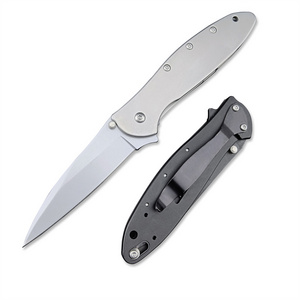 HUAAO Leek 1660 EDC Carbon Steel Handle Folding Pocket Knife Survival Tactical Camping Knives