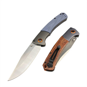 15080 Crooked River G10 Handle Pocket Knife EDC Camping Tactical Hunting Folding Knives with Belt Clip