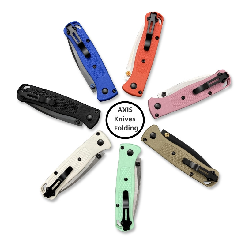 533 Mini Bugout Nylon wave fibre Handle Pocket Knife Camping Tactical Hunting EDC Folding Knives