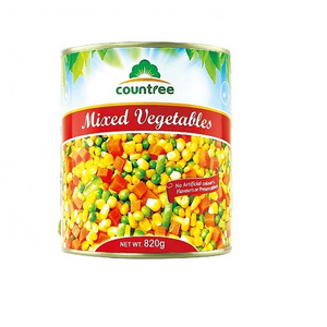 New Crop Fresh Cheap Canned Mixed Vegetables Food with Carrot and Green Peas