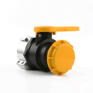 CT Coupling  IBC  Safety Tote Water Drain Tank  Adapter Ball Valve With Fine Thread Factory PP Material 2'' Inch X 75 MM