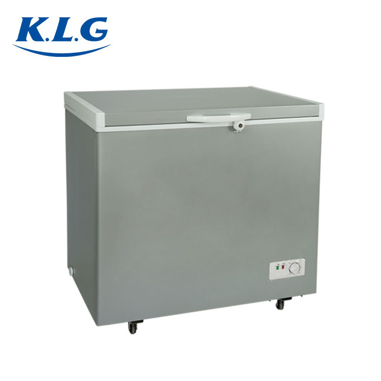 BD-238 Single Top Foaming Door Freezer deep freezer with lock&key double door freezer