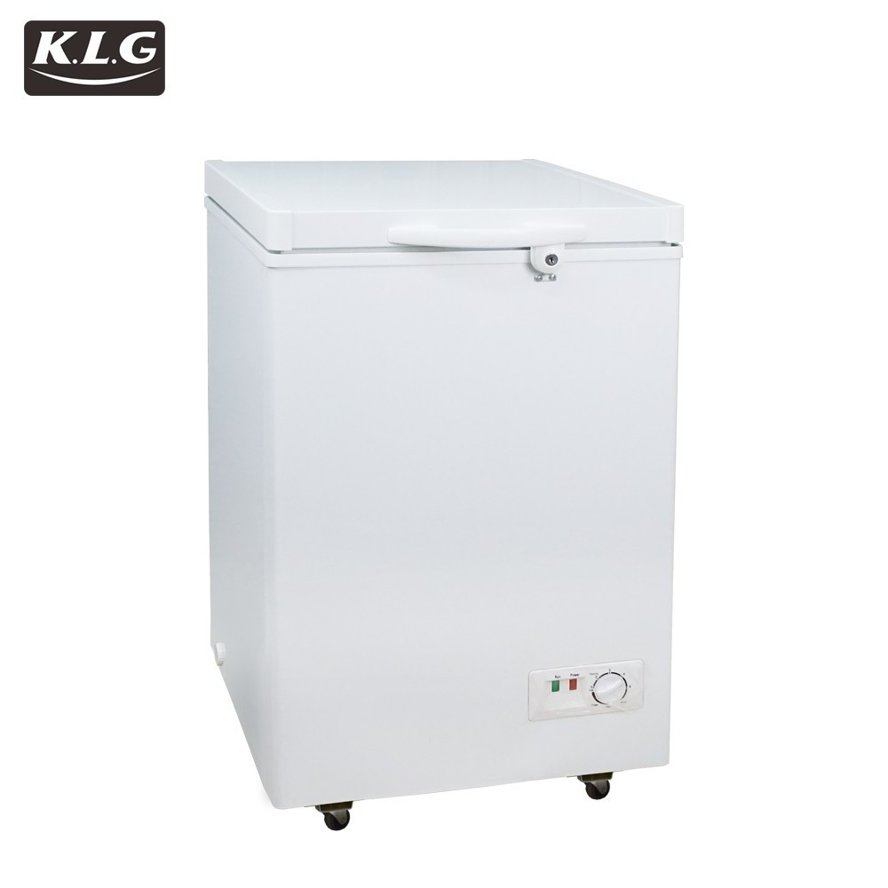 100L 12V DC solar deep chest freezer with battery powered freezer