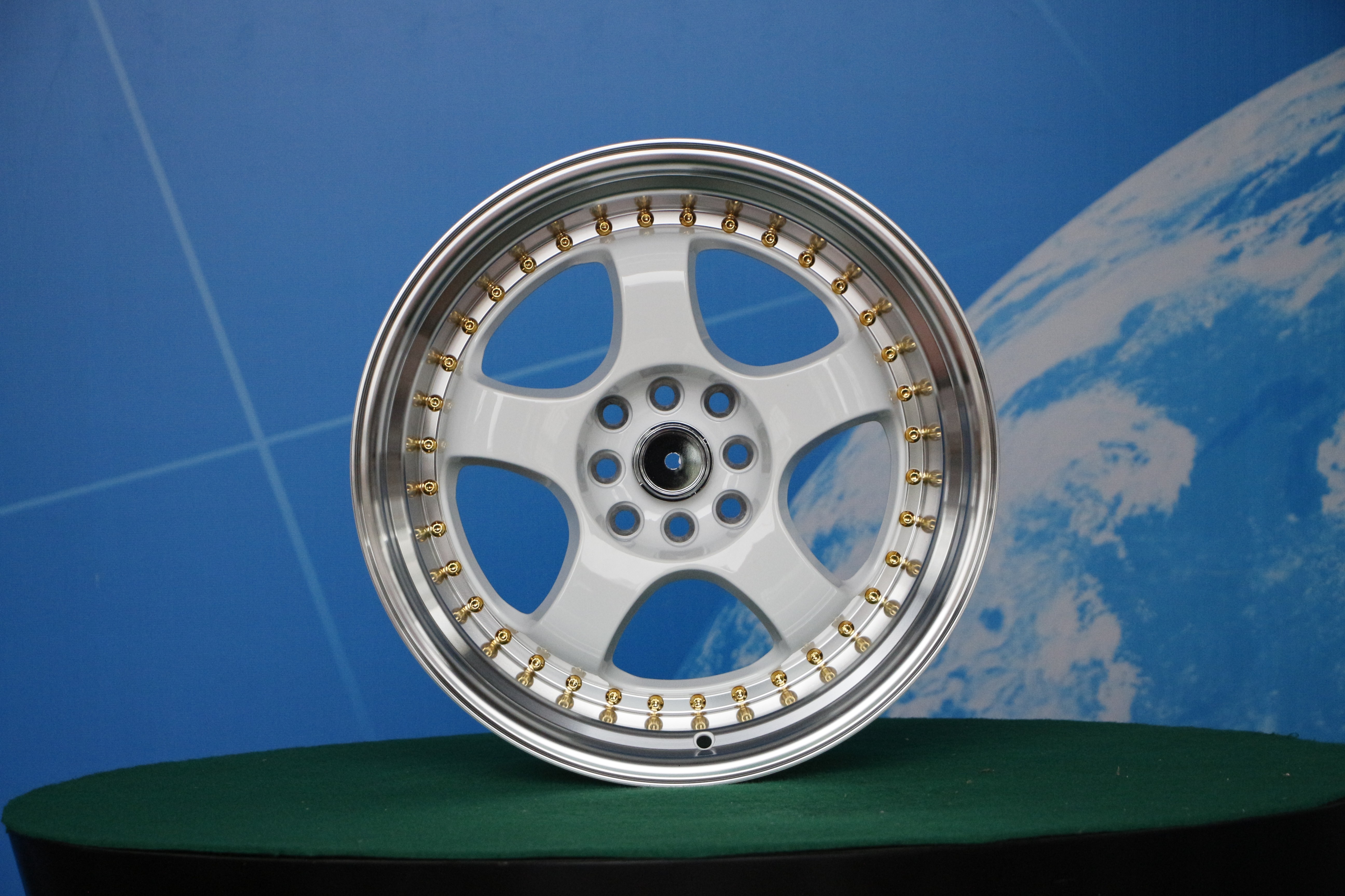 Custom concave high strength 4 5 8 holes size 14 15 16 17 18 inch casting alloy passenger car wheels rims for replace