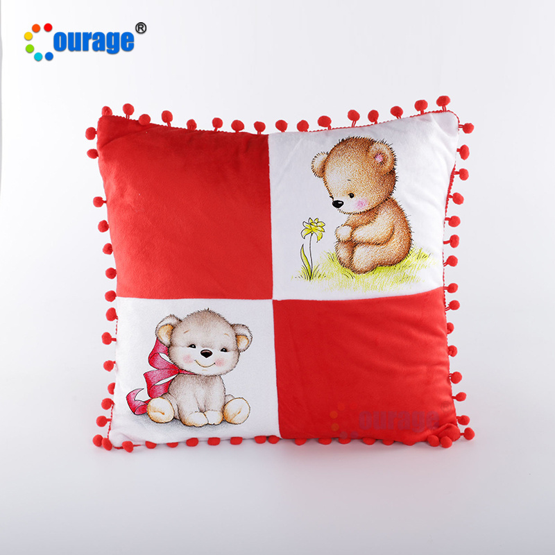 Wholesale Sublimation Velvet Soft Cushion Blank Polyester Pillows Case