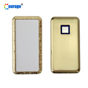 single side printing fingerprint sense type usb electric lighter for sublimation